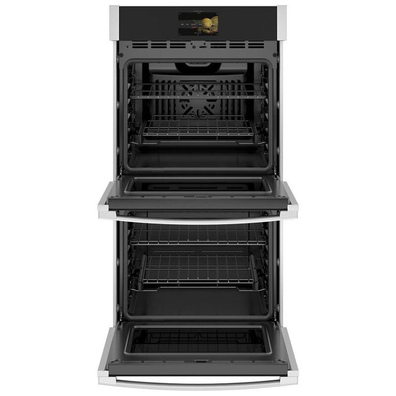 GE Profile 27 in. 8.6 cu. ft. Smart Top Control Electric Double Wall Oven with True European Convection - Stainless Steel, , hires