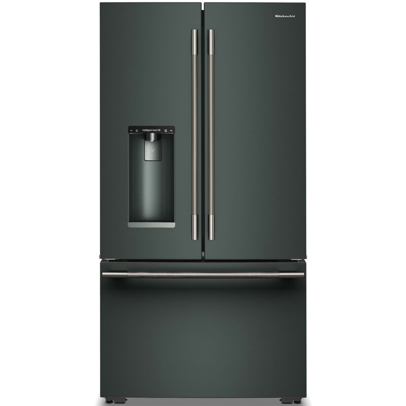 KitchenAid 36 in. 23.1 cu. ft. Smart Counter Depth French Door Refrigerator with Ice & Water Dispenser - Juniper, , hires