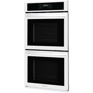 Frigidaire 27 in. 7.6 cu. ft. Top Control Electric Double Wall Oven with Standard Convection - White, White, hires