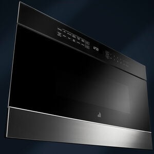 JennAir Noir 24 in. 1.2 cu. ft. 950W Drawer Microwave with Sensor Cooking - Floating Glass Black, , hires