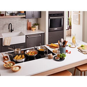 KitchenAid 36 in. 5-Burner Induction Cooktop with Simmer Burner & Power Burner - Black, , hires