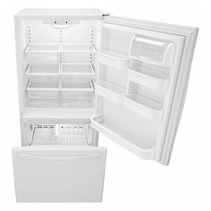 Amana 33 in. 22.0 cu. ft. Bottom Freezer Refrigerator - White, White, hires