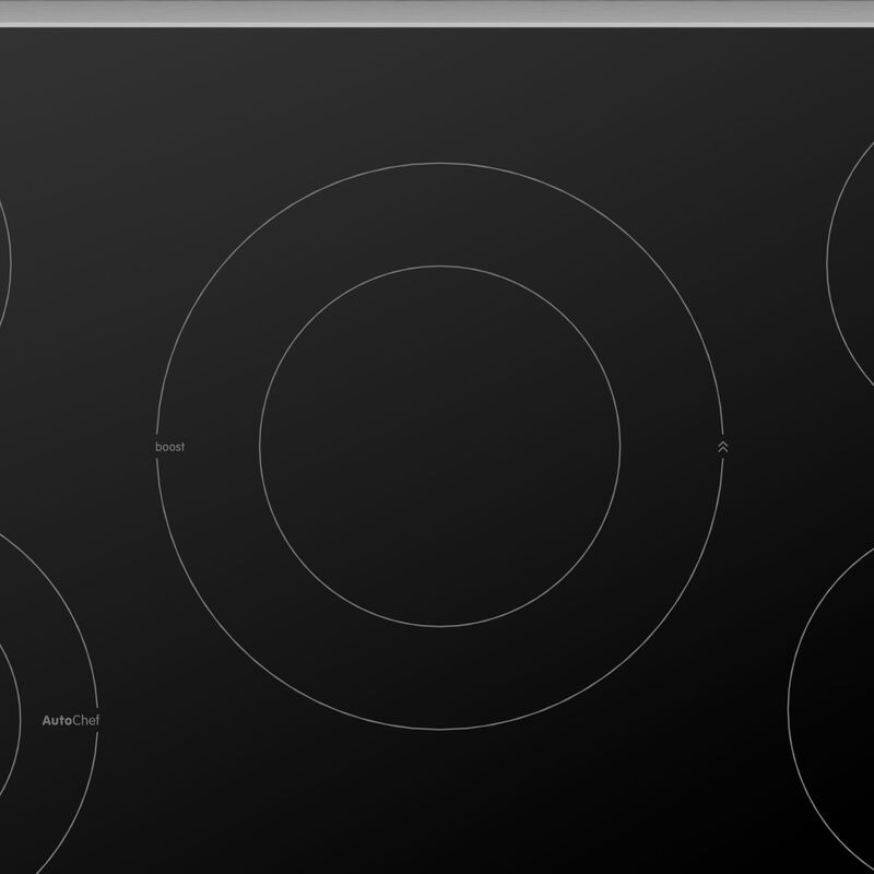 Bosch Benchmark Series 30 in. 5-Burner Electric Cooktop with Simmer Burner & Power Burner - Black with Stainless Steel, , hires