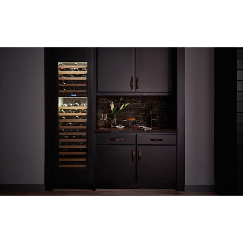 Sub-Zero Designer Series 24 in. Built-in Smart Wine Column Storage with Wood Racks, Dual Temperature Zones & 102 Bottle Capacity - Custom Panel Ready, , hires