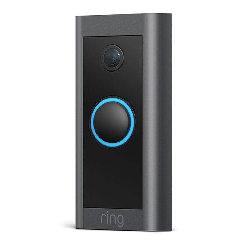 Ring - Wi-Fi Video Doorbell - Wired - Black, , hires