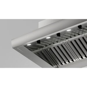 XO 42 in. Ducted Canopy Pro Style Style Range Hood with 1200 CFM, 2 Fan Speeds & 4 LED Lights - Stainless Steel, , hires