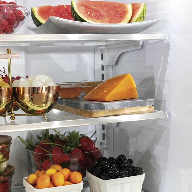 Cafe 36 in. 27.8 cu. ft. Smart French Door Refrigerator with Ice & Water Dispenser - Matte Black, Matte Black, hires