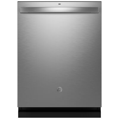GE 24 in. Built-In Dishwasher with Top Control, 45 dBA Sound Level, 16 Place Settings, 5 Wash Cycles & Sanitize Cycle - Fingerprint Resistant Stainless Steel | GDT670SYVFS