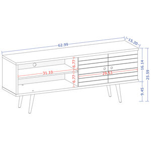 Manhattan Comfort Liberty 63" TV Stand - Black, , hires
