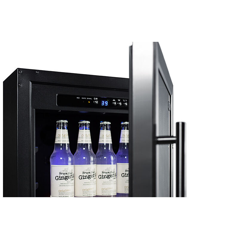 Summit Commercial 18 in. 2.7 cu. ft. Built-In/Freestanding Beverage Center with Adjustable Shelves & Digital Control - Stainless Steel, , hires