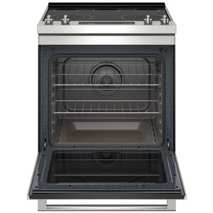 Maytag 30 in. 6.4 cu. ft. Air fry Convection Oven Slide-In Electric Range with 5 Smoothtop Burners - Fingerprint Resistant Stainless Steel, , hires