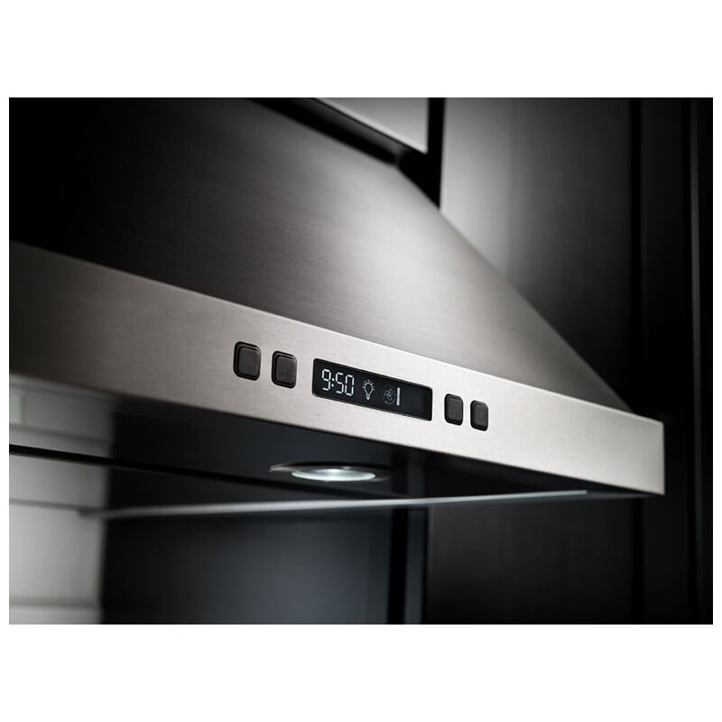 KitchenAid 36 in. Convertible Standard Style Range Hood with 585 CFM, 4 Fan Speeds & 2 LED Lights - Stainless Steel, , hires