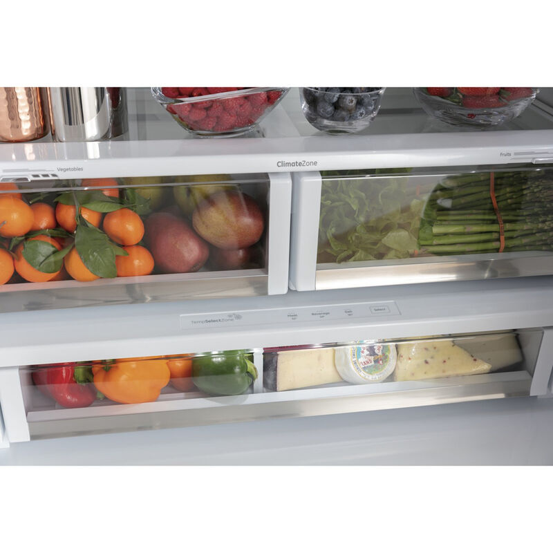 Cafe 36 in. 27.8 cu. ft. Smart French Door Refrigerator with External Ice & Water Dispenser - Stainless Steel, , hires