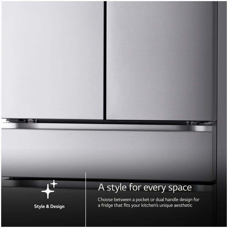LG 36 in. 29.6 cu. ft. Smart 4-Door French Door Refrigerator with Internal Water Dispenser - PrintProof Stainless Steel, , hires