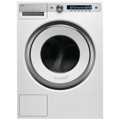 Asko Style Series 23 in. 2.8 cu. ft. Stackable Front Load Washer with Pro Wash, Steam & Sanitize Cycle - White | W6124XW