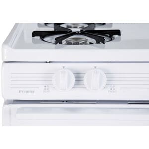 Premier 30 in. 3.9 cu. ft. Gas Range with Open Burners - White on White, , hires