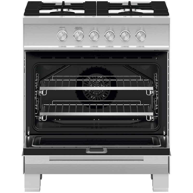 Fisher & Paykel Series 7 30 in. 3.5 cu. ft. Standard Convection Gas Range with 4 Sealed Burners - Stainless Steel, , hires