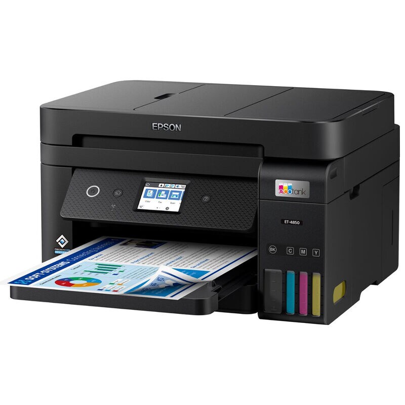 Epson - EcoTank ET-4850 All-in-One Supertank Inkjet Printer - Black, , hires