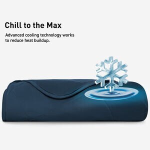 BEDGEAR Cooling Blanket Queen Size - Navy, , hires