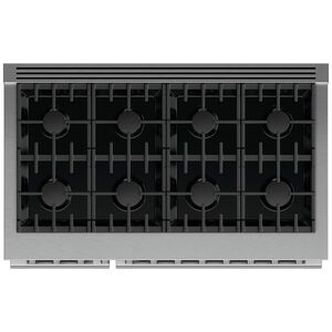Fisher & Paykel Series 7 Professional 48 in. 7.7 cu. ft. Standard Convection Double Oven Gas Range with 8 Sealed Burners - Stainless Steel, , hires
