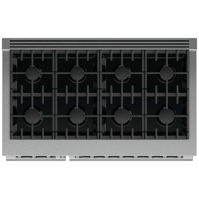 Fisher & Paykel Series 7 Professional 48 in. 7.7 cu. ft. Standard Convection Double Oven Gas Range with 8 Sealed Burners - Stainless Steel, , hires