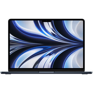 Apple MacBook Air 13.6" Retina Display,(Mid 2022) Apple M2, 8GB RAM, 512GB SSD, 10-core GPU, macOS - Midnight, , hires