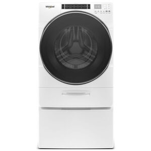 Whirlpool 27 in. 5.0 cu. ft. Stackable Front Load Washer with Sanitize Cycle, Steam Wash & Load-&-Go XL Dispenser - White, , hires
