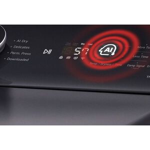 LG 27 in. 7.3 cu. ft. Smart Gas Dryer with EasyLoad Door & AI Sensor Dry - Matte Black, , hires