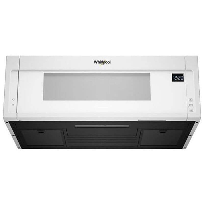 Whirlpool 30 in. 1.1 cu. ft. 1000W Low Profile Over-the-Range Microwave with 400 CFM - White, White, hires
