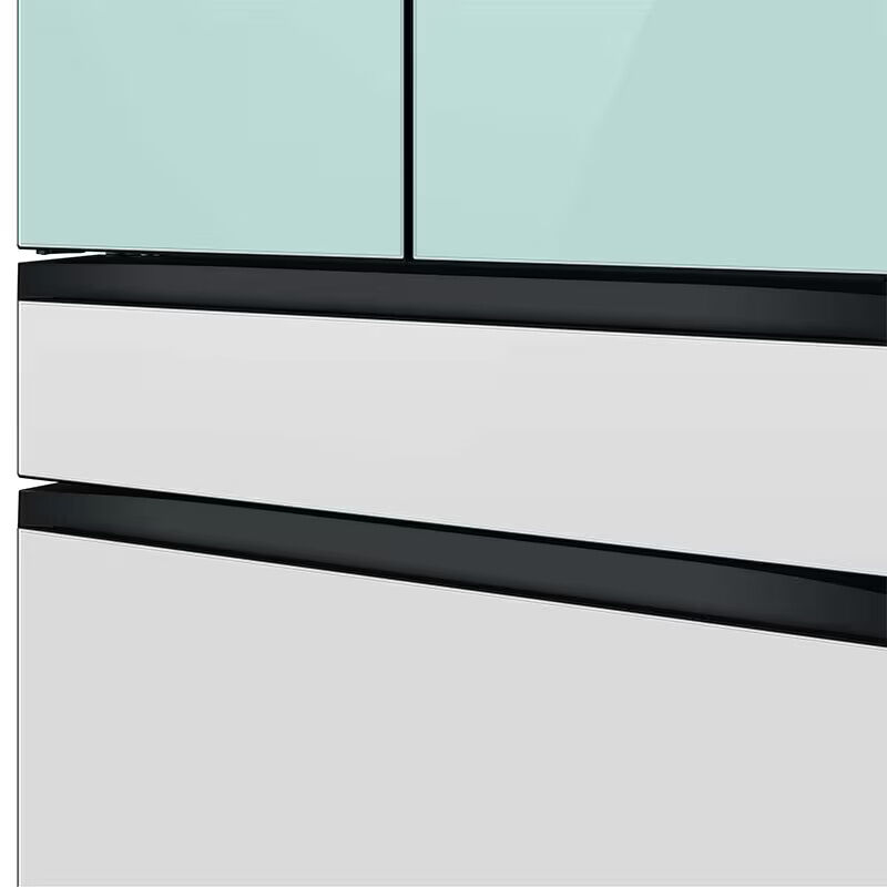 Samsung Bespoke 36 in. 22.8 cu. ft. Smart Counter Depth 4-Door French Door Refrigerator with Internal Water Dispenser - Morning Blue, Morning Blue, hires
