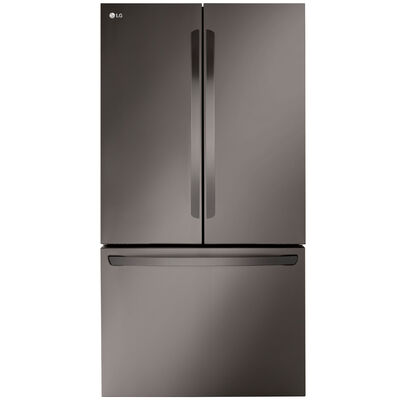 LG 36 in. 26.5 cu. ft. Smart Counter Depth French Door Refrigerator with Internal Water Dispenser - Black Stainless Steel | LRFLC2706D