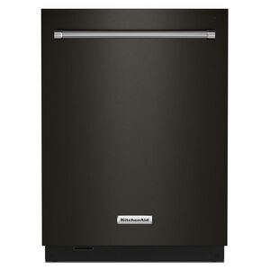 KitchenAid 24 in. Top Control Dishwasher with 44 dBa Sound Level & 3rd-Rack - Black Stainless Steel with PrintShield Finish, Black Stainless Steel with PrintShield Finish, hires