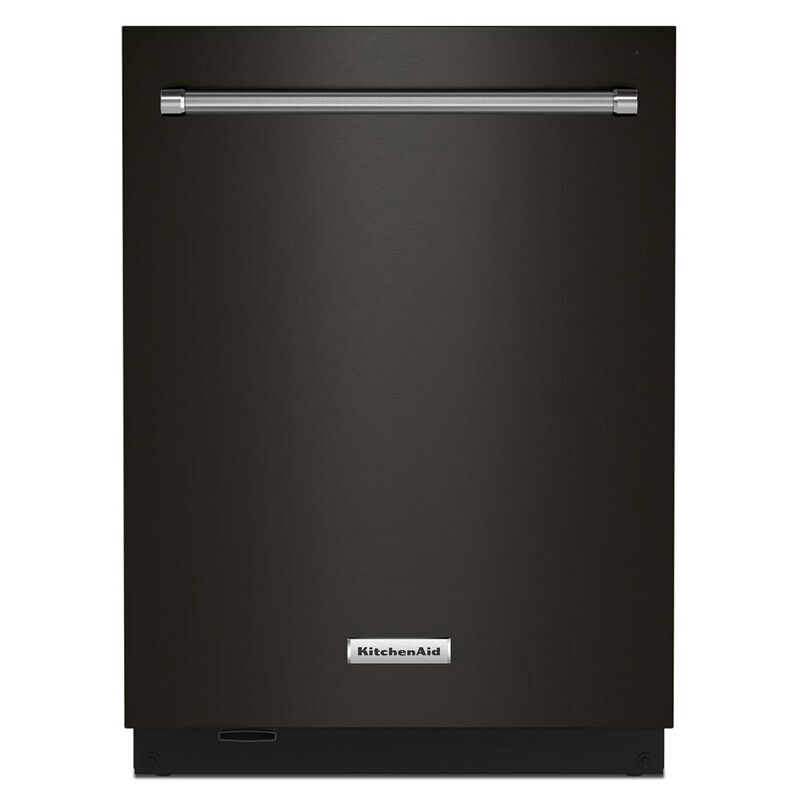KitchenAid 24 in. Top Control Dishwasher with 44 dBa Sound Level & 3rd-Rack - Black Stainless Steel with PrintShield Finish, Black Stainless Steel with PrintShield Finish, hires