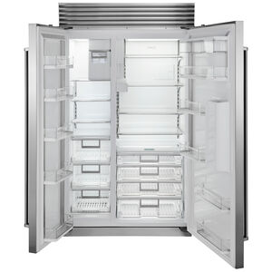 Sub-Zero Classic 48 in. 28.4 cu. ft. Built-In Smart Counter Depth Side-by-Side Refrigerator with Ice & Water Dispenser - Custom Panel Ready, , hires