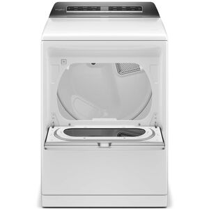 Whirlpool 27 in. 7.4 cu. ft. Top Loading Electric Dryer with 36 Dryer Programs,7 Dry Options, Sanitize Cycle, Wrinkle Care & Sensor Dry - White, White, hires
