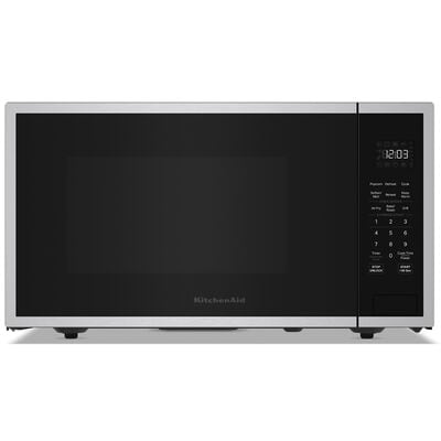 KitchenAid 22 in. 1.5 cu. ft. 1000W Countertop Microwave with Convection & Sensor Cooking - PrintShield Stainless | KMCS522SPS