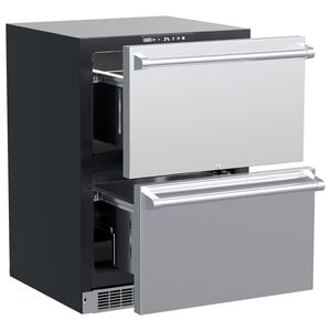 Marvel Professional Series 24 in. 5 cu. ft. Double Refrigerator Drawers - Stainless Steel, , hires