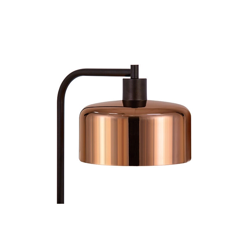 Hudson & Canal Cadmus Blackened Bronze Floor Lamp with a Copper Shade, , hires