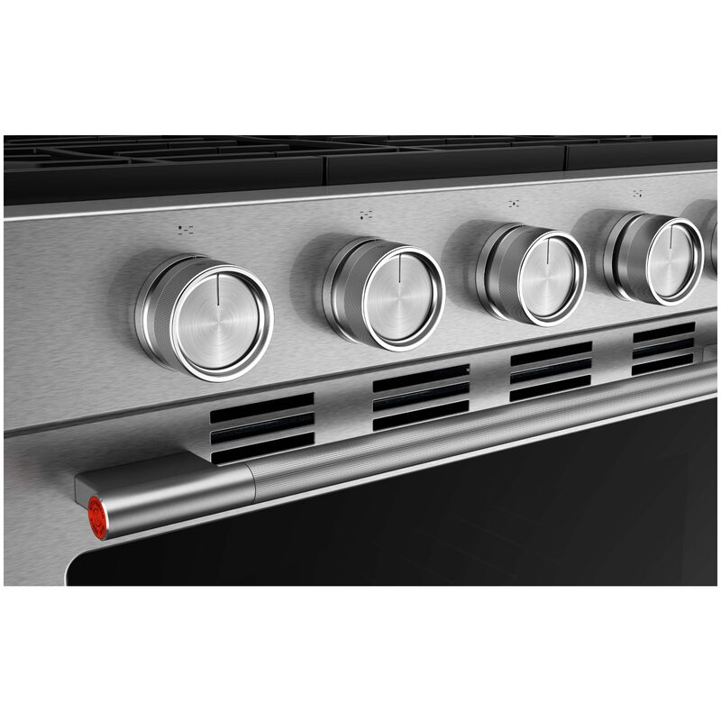 KitchenAid 30 in. 5.0 cu. ft. Smart Air-Fry True European Convection Gas Range with 5 Sealed Burners - Stainless Steel with PrintShield Finish, , hires