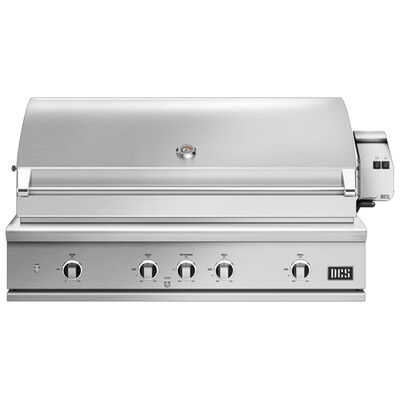 DCS Series 9 48 in. 3-Burner Built-In/Freestanding Liquid Propane Gas Grill with Rotisserie, Sear Burner & Smoke Box - Stainless Steel | BE148RCIL