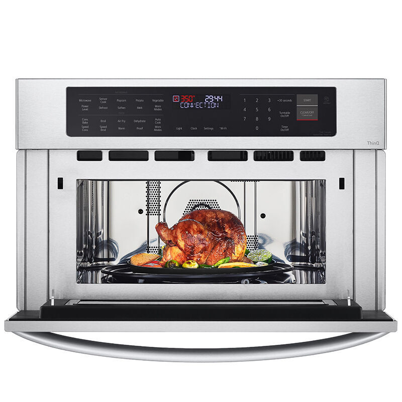 LG 30 in. 1.7 cu. ft. Smart Speed Electric Single Wall Oven with Standard Convection & Sensor Cooking - Stainless Steel, Stainless Steel, hires