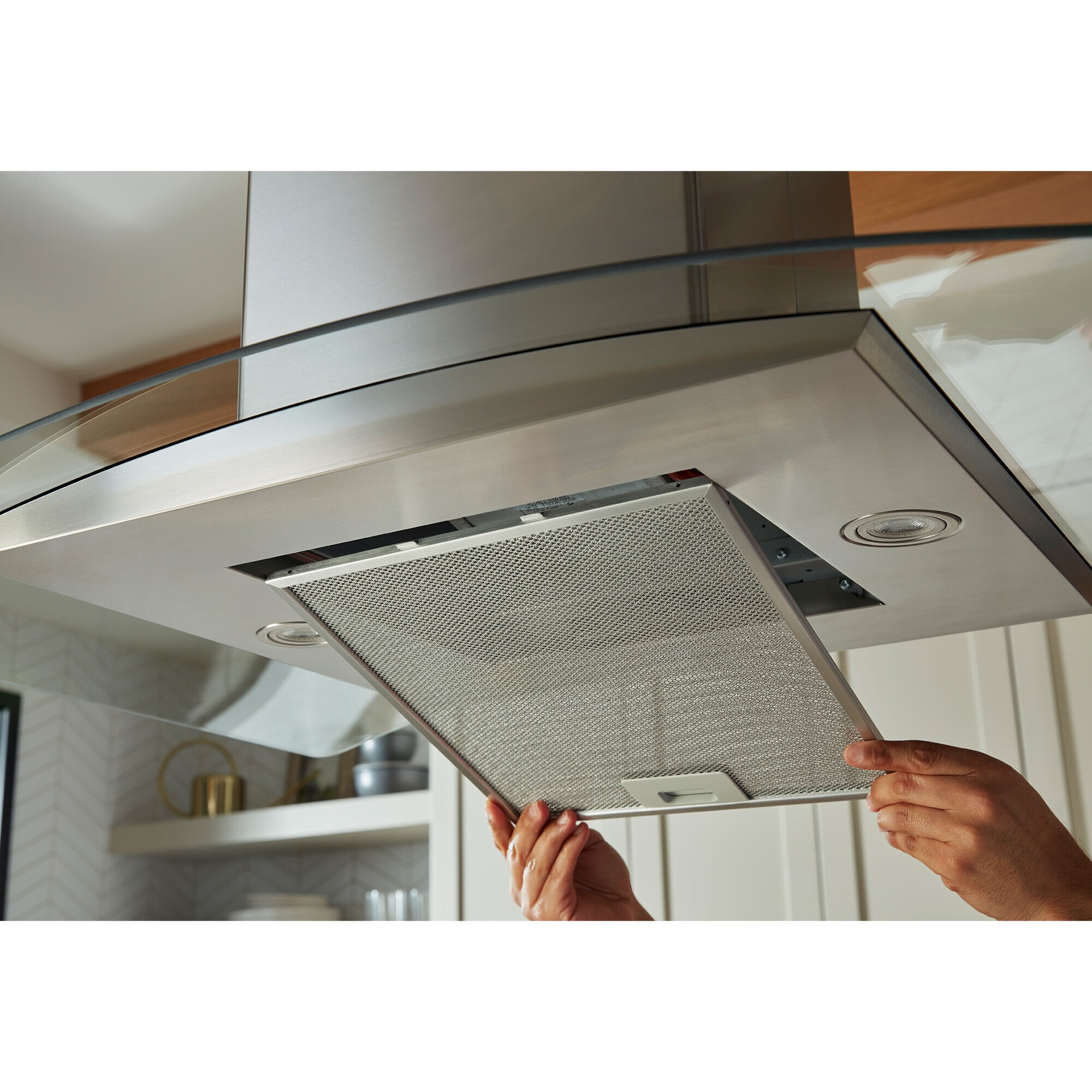 Whirlpool 30 in. Chimney Style Range Hood with 3 Speed Settings