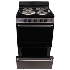 Premier 24 in. 2.9 cu. ft. Electric Range with Coil Burners - Stainless Steel, , hires