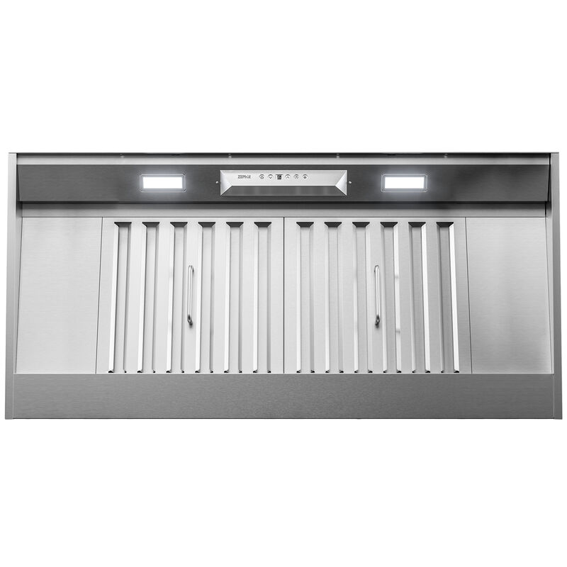 Zephyr 42 in. Ducted Standard Style Range Hood with 1200 CFM, 6 Fan Speeds & 2 LED Lights - Stainless Steel, , hires
