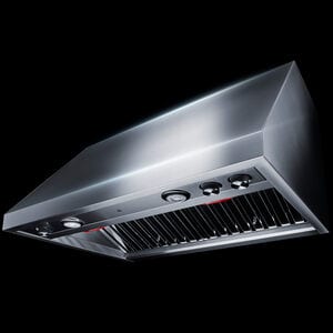 JennAir Pro-Style 36 in. Ducted Canopy Pro Style Style Range Hood with 600 CFM, 4 Fan Speeds & 2 Halogen Lights - Stainless Steel, , hires