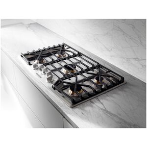 SKS 30 in. 5-Burner Smart Natural Gas Cooktop with Griddle, Simmer Burner & Power Burner - Stainless Steel, , hires