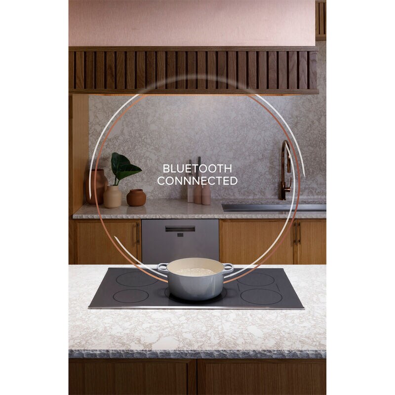 Cafe 36 in. 5-Burner Smart Induction Cooktop with Simmer Burner & Power Burner - Black, , hires