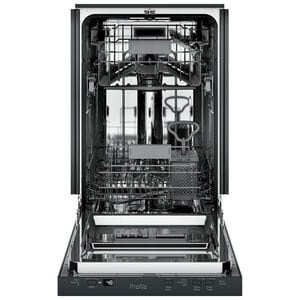 GE Profile 18 in. Top Control Dishwasher with 47 dBa Sound Level, Condensate Dry & Pocket - Black, Black, hires