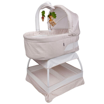 TruBliss Sweetli Calm Bassinet with Cry Recognition - Wheat Melange | BA701-WM
