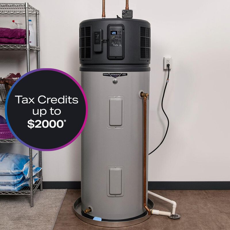 GE Profile GEOSPRING Smart Hybrid Heat Pump Water Heater 40 gallon - 240V - FlexCapacity, , hires